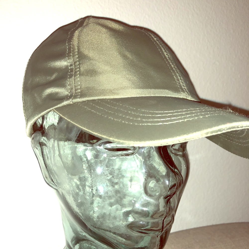 Green Satin Cap - never worn